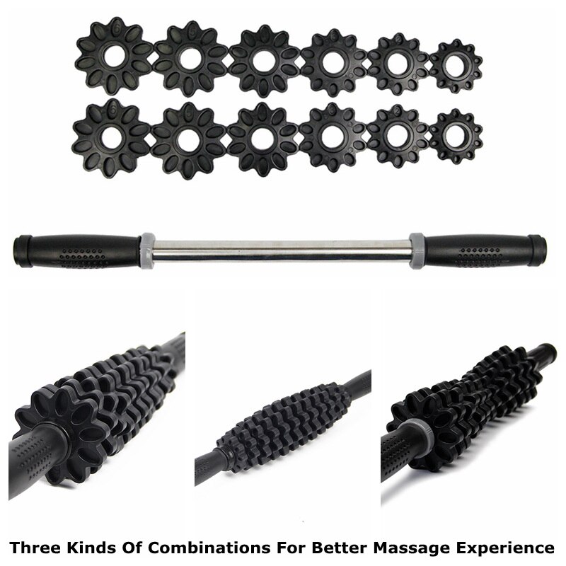 MMuscle Roller Massage Stick Massage Ball Set for Yoga Block Deep