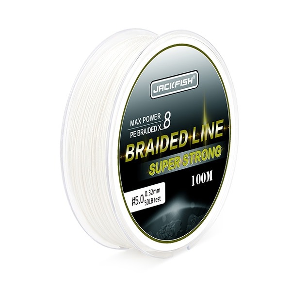 JACKFISH 100m 8 Strand PE Braided Fishing Line 10-80LB Multifilament ...