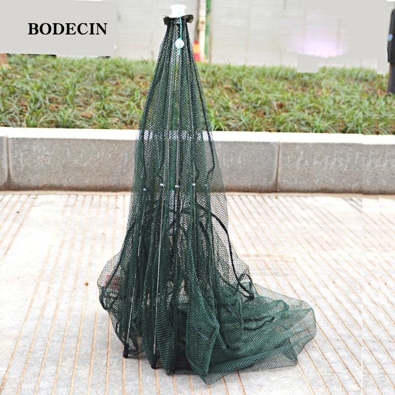 8 Hole Fishing Net Folded Portable Hexagon Fish Network Casting Nets