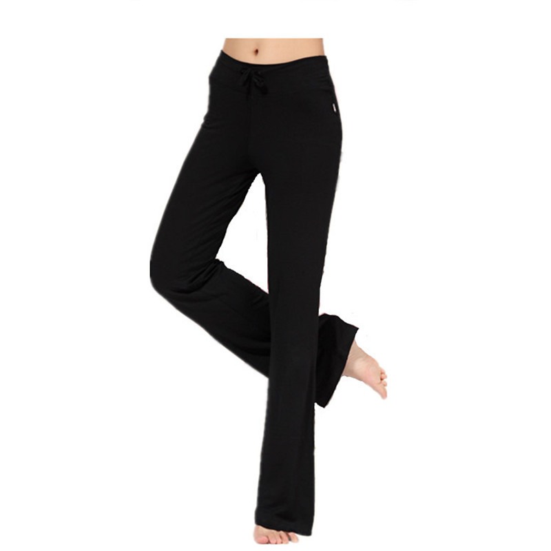 Yoga Pants Women High Waist Loose Sports Pants Ladies Gym Leggings S ...