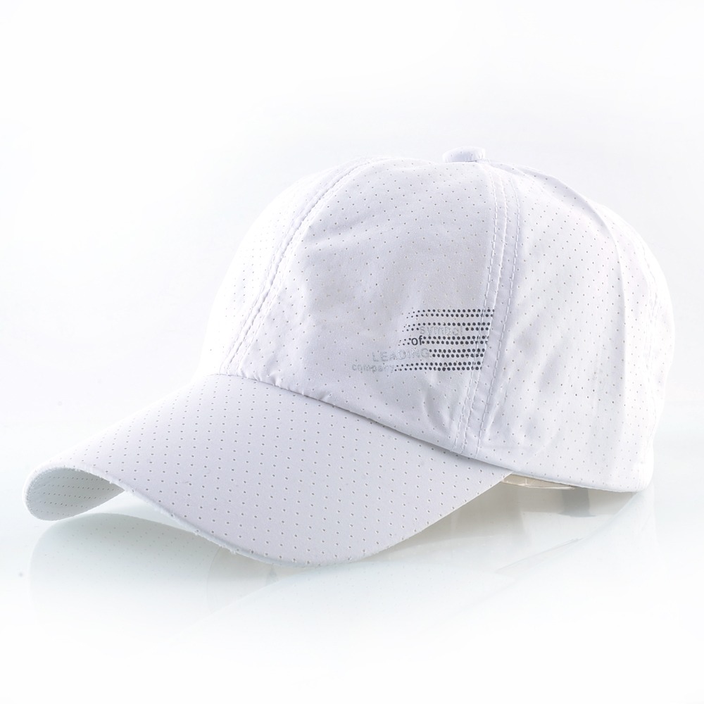Summer Quick-dry Baseball Caps Men Solid Color Breathable Sport ...