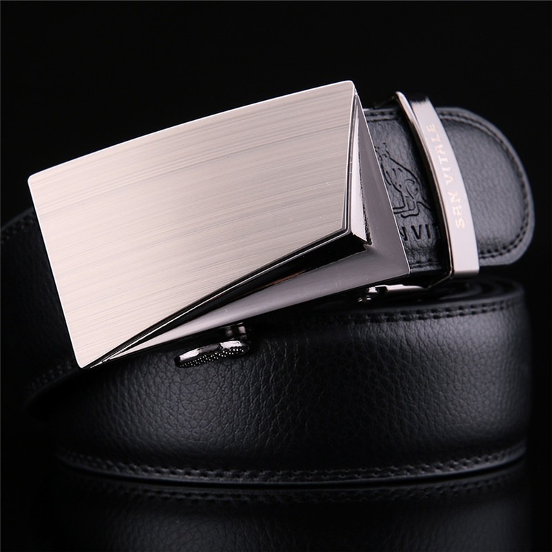 Good Belts for Men 100% Cow Genuine Leather Mens Belt Male Automatic ...