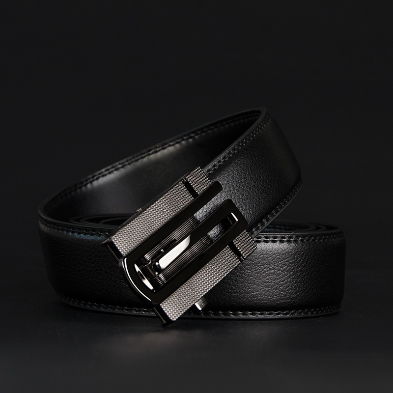 Top Quality Men Belt Cow Genuine Leather Automatic Buckle Male Strap ...