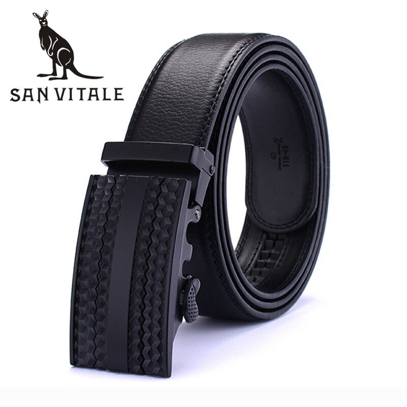 Belts Mens Belt Genuine Leather Cowskin Strap Wide Man Cowboy Black ...