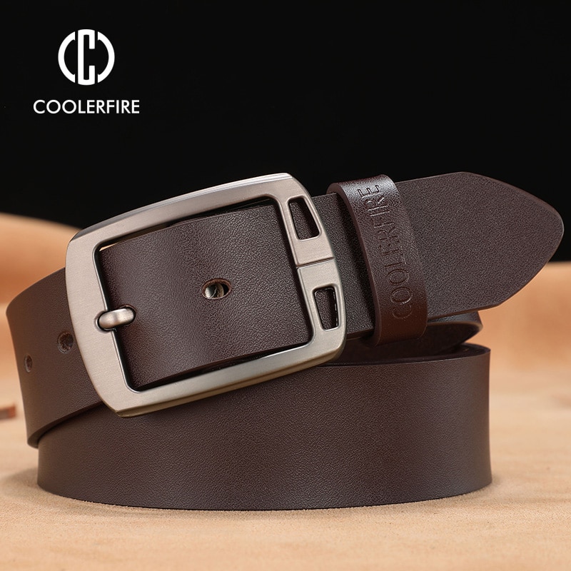 cowhide genuine leather belts for men cowboy Luxury strap male vintage ...