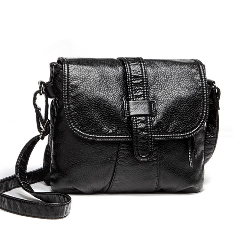 Soft leather Women Messenger bag casual women’s shoulder Crossbody bag ...