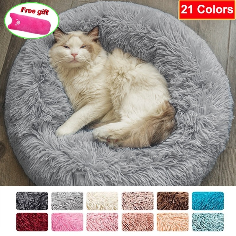 grey soft dog bed