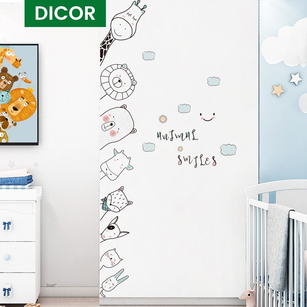 DICOR Creative Bedroom Door Stickers Cornersticker Baby Wall Sticker   190697 A39949 