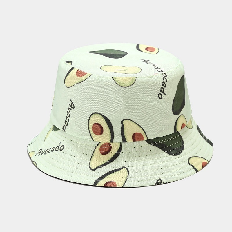 Fruit Print Bucket Hats Women's Spring Summer Sun Protection Designer ...