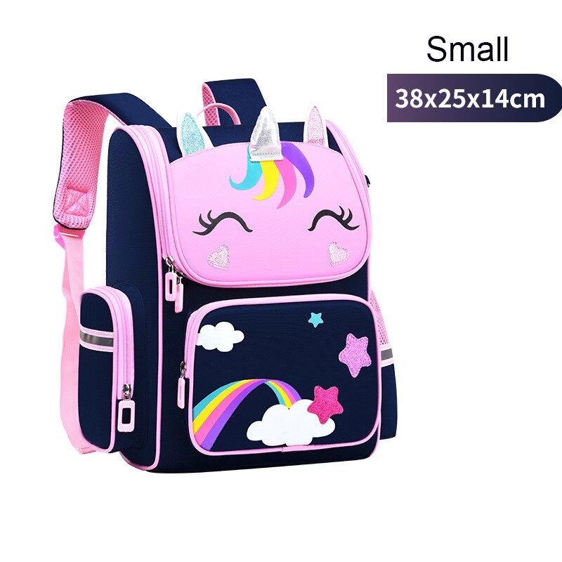 New 1-5 Grade Primary School Students Backpack For Girls 3D Cartoon ...