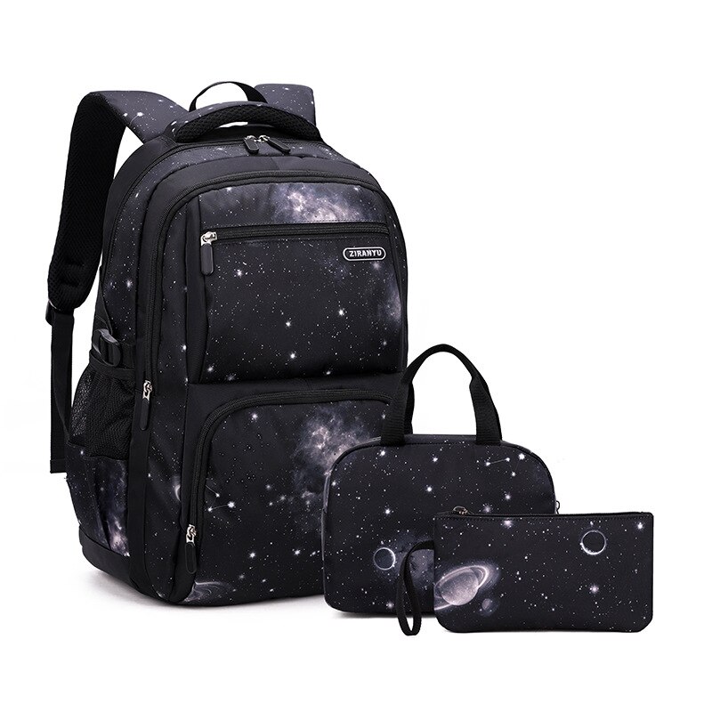 Boys Backpacks 3 Pieces Sets School Bags Large Size Bag For Teenagers ...